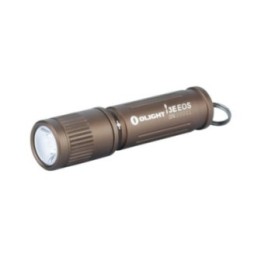 Lanternă breloc Olight i3E EOS, TAN, AAA — vedere oblică