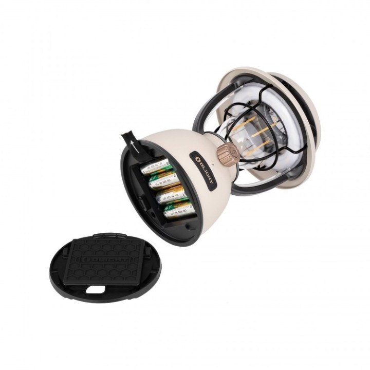 Felinar Olight Olantern Classic 2 Lite, 4 baterii AA — compartiment cu baterii