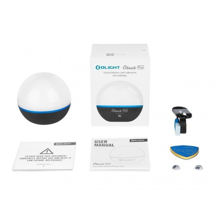 Lampă RGB Olight Obulb Plus cu control din aplicație — pachet