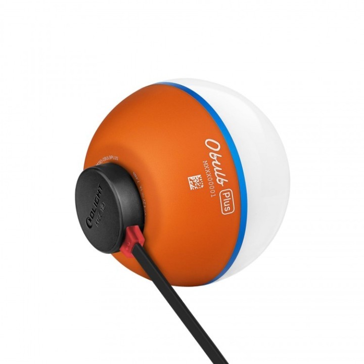 Lampă RGB Olight Obulb Plus cu control din aplicație — Portocaliu — încărcare magnetică