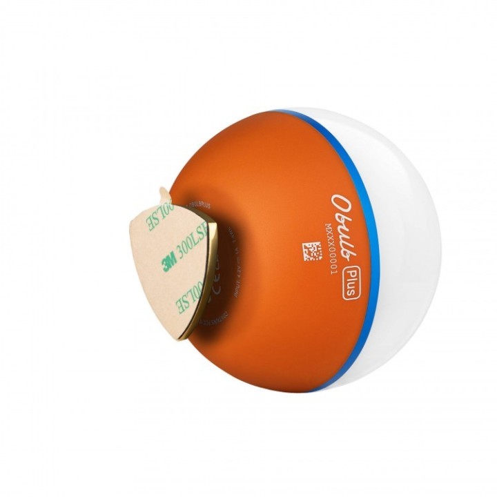 Lampă RGB Olight Obulb Plus cu control din aplicație — Portocaliu — bază și contacte