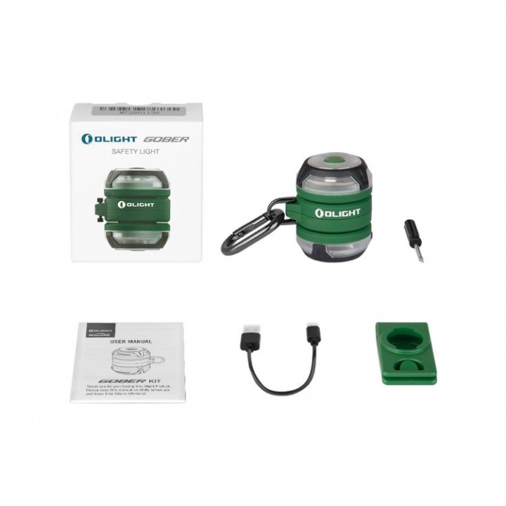 Set Olight Gober Kit cu două lămpi și suport AirTag — Verde — pachet