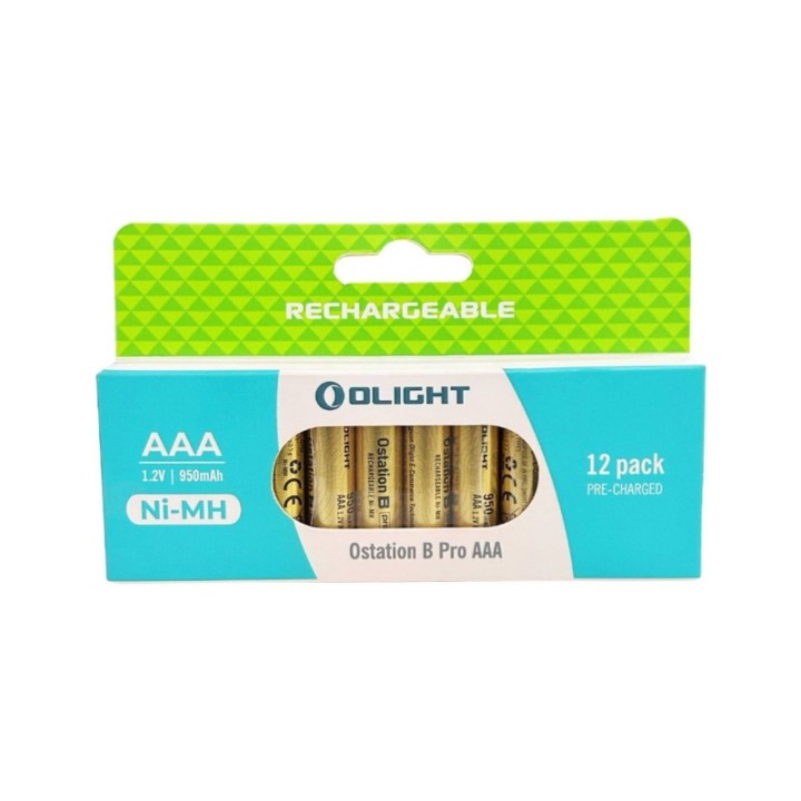 Set 12 acumulatori Olight AAA NiMH, 950 mAh — vedere a produsului