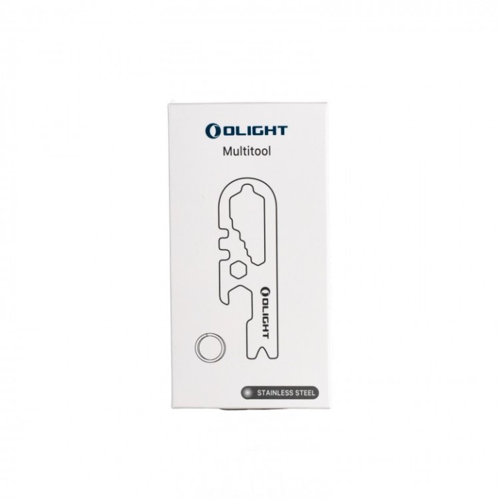 Unealtă breloc Olight din inox — detaliu și utilizare