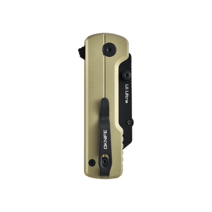 Cutter Oknife U1 Ultra, verde măsliniu — detaliu și utilizare