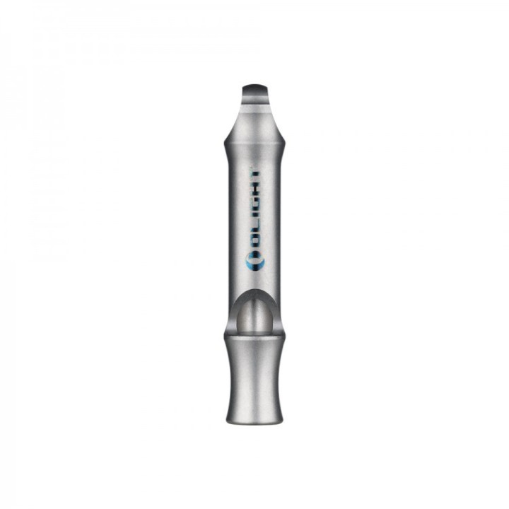 Fluier Olight din titan pentru breloc — detaliu și utilizare