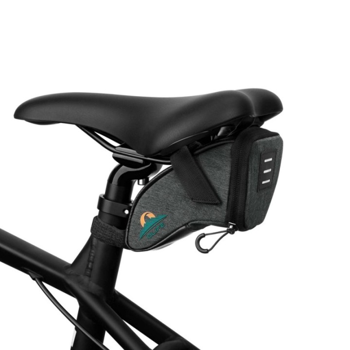 Geantă de șa Olight Olife Bike — detaliu și utilizare