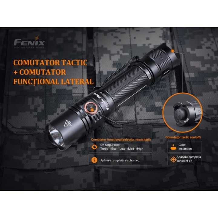 Fenix PD35 V3.0 Black – detaliu 2