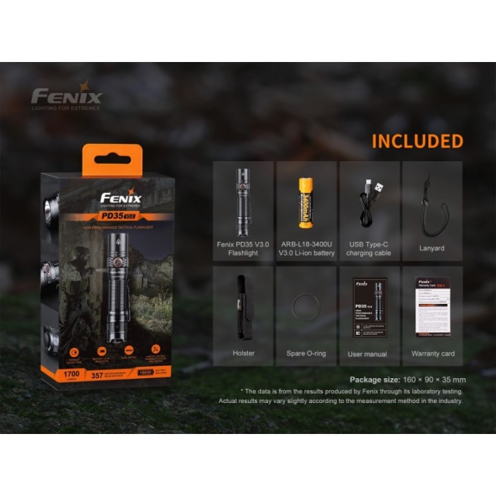 Fenix PD35 V3.0 Black – detaliu 4