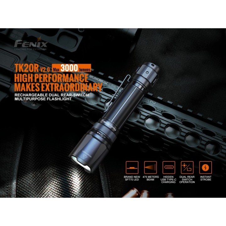 Fenix TK20R V2.0 – detaliu 1