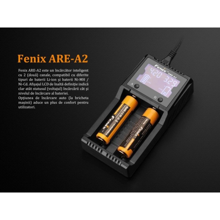 Încărcător Fenix ARE-A2, 2 canale — detaliu 2