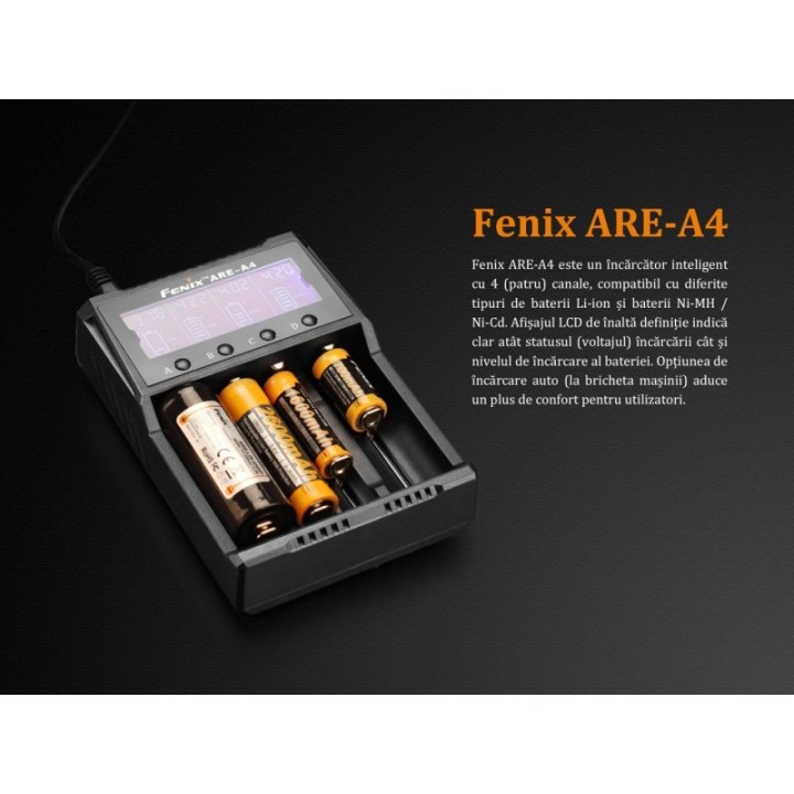 Încărcător Fenix ARE-A4, 4 canale — detaliu 2