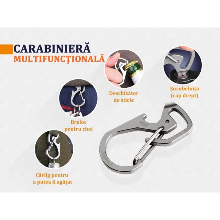Carabinieră multifuncțională Fenix ALB-20 din titan — detaliu 2