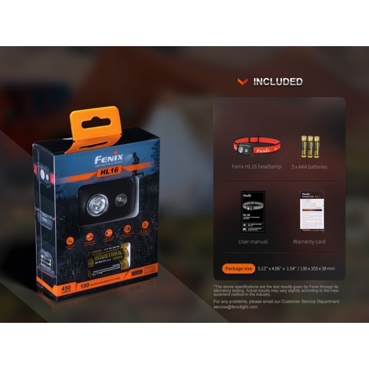 Fenix HL16 NEW Black – detaliu 4