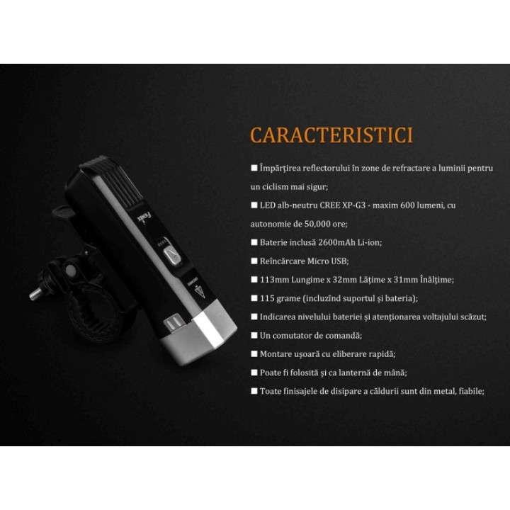 Fenix BC25R – detaliu 4