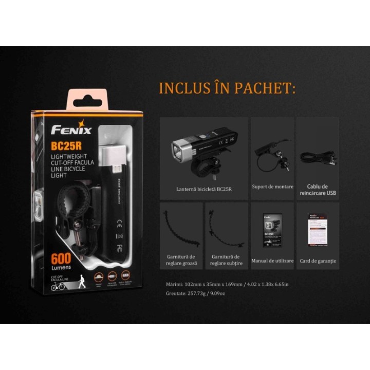 Fenix BC25R – detaliu 5