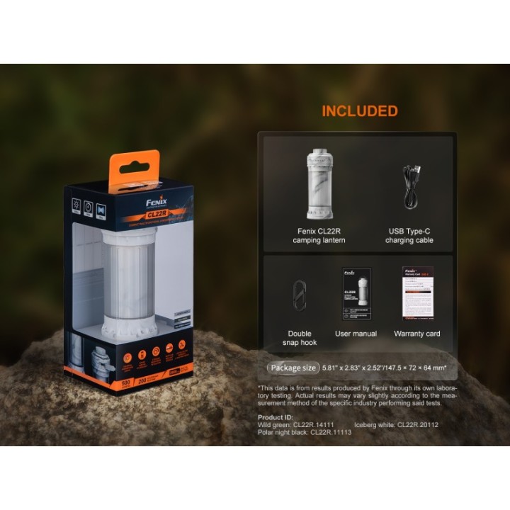 Fenix CL22R Iceberg White – detaliu 4