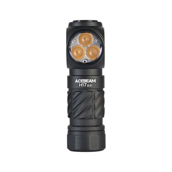 Lanternă frontală Acebeam H17 2.0 neagră, 2000 lm, 128 m