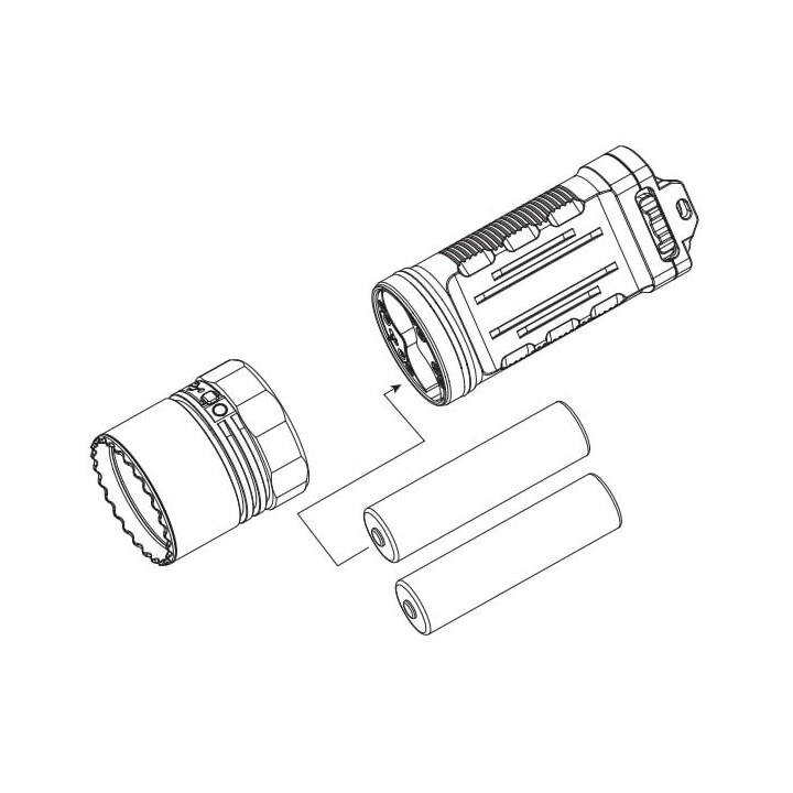 X20-R – schemă instalare acumulatori