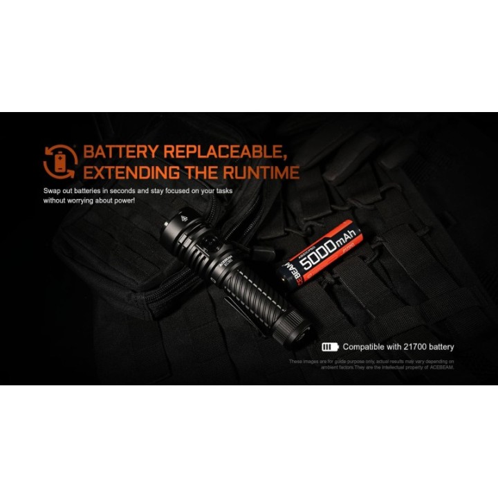 Acebeam EC90 – Acumulator înlocuibil 21700 de 5.000 mAh