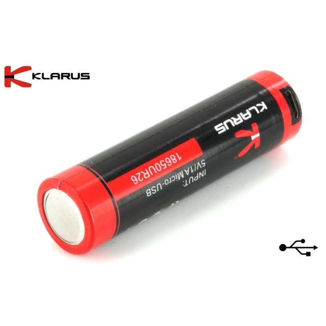 Klarus 18650 2600mAh - Acumulator Micro-USB Klarus - 1