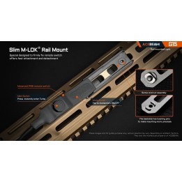 Acebeam ARPS-R09 pentru G15, utilizare în suport M-LOK; suportul și lanterna nu sunt incluse
