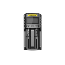 Nitecore UM2 USB-C — încărcător inteligent cu 2 sloturi — vedere principală