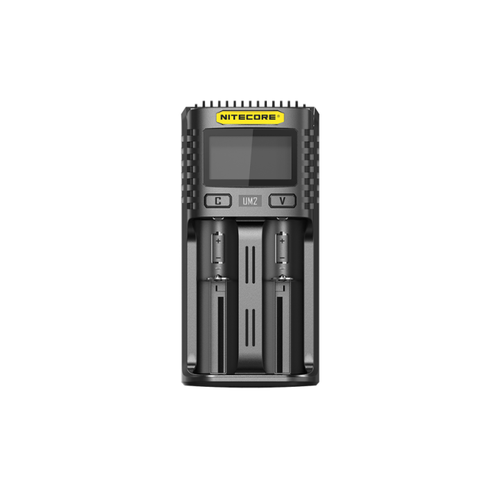 Nitecore UM2 USB-C — încărcător inteligent cu 2 sloturi — vedere principală