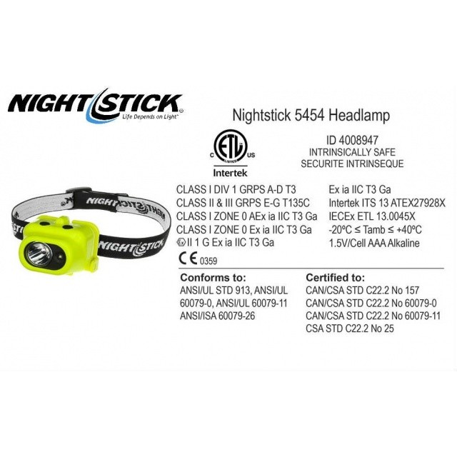 Nightstick XPP-5454G - ATEX Zona 0 lanterna LED