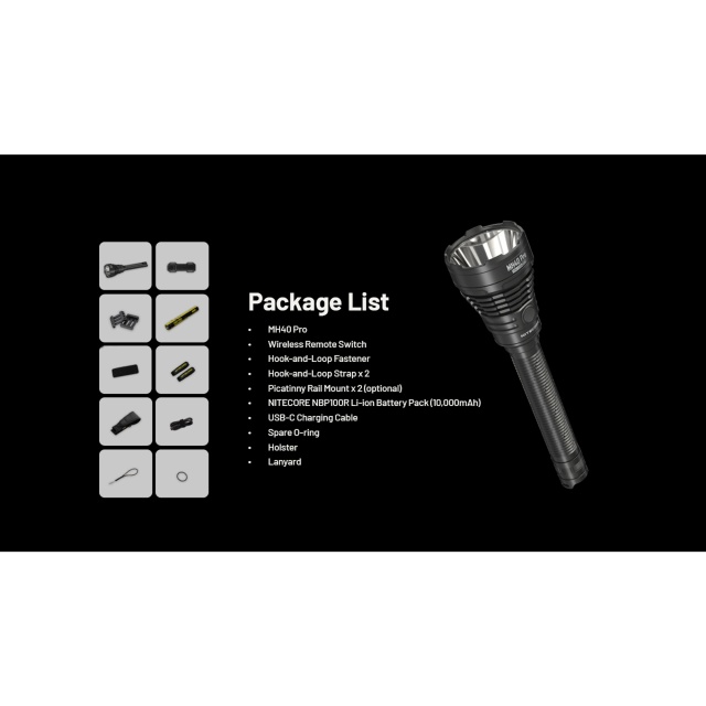 Nitecore MH40 PRO - Lanterna puternica reincarcabila