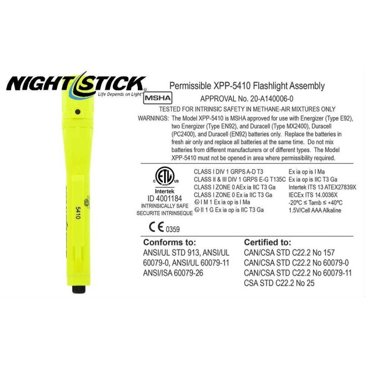 Nightstick XPP-5410 - ATEX Zona 0 lanterna LED