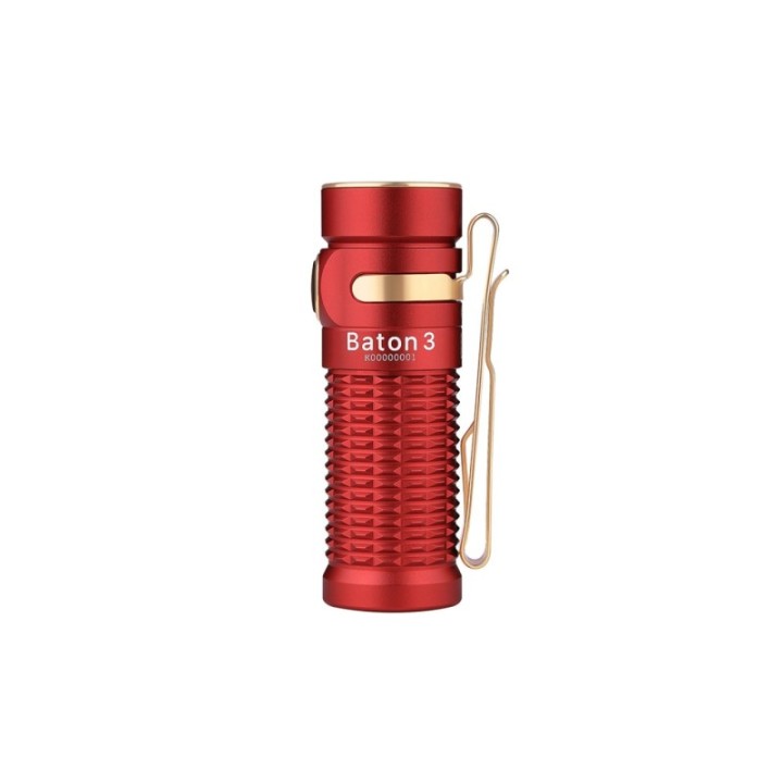 Olight Baton 3 Red - Lanterna reîncărcabilă | Elanterna