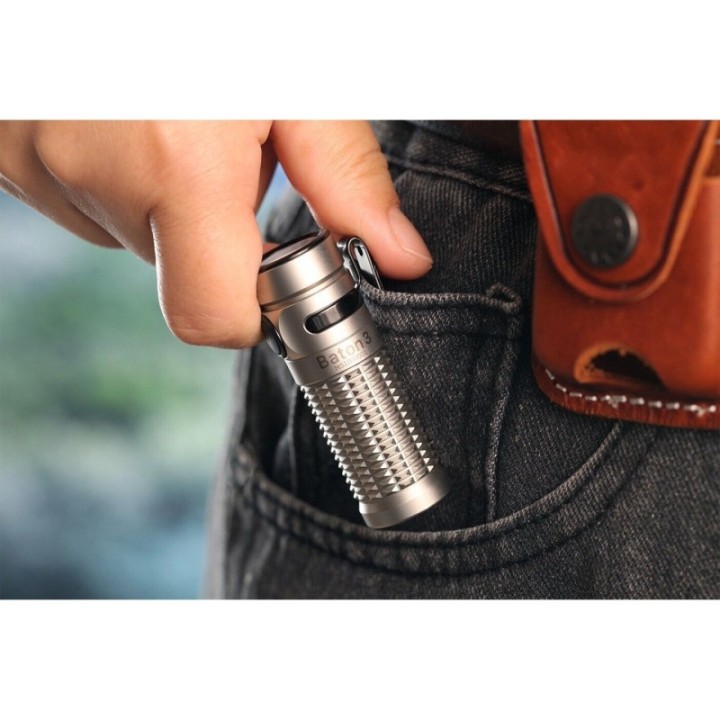 Olight Baton 3 Inox - Lanterna reîncărcabilă | Elanterna