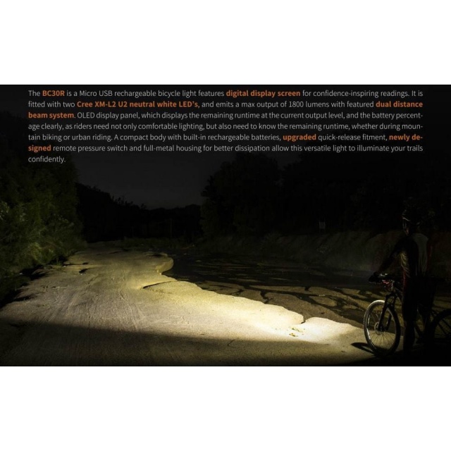 Fenix BC30R - Lanterna bicicleta reincarcabila Fenix - 4