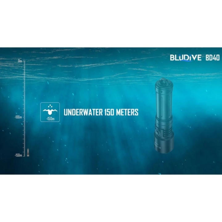 Bludive BD40 - Lanterna scufundari reîncărcabilă | Elanterna